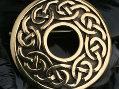 Brosa rotunda bronz Nod Celtic